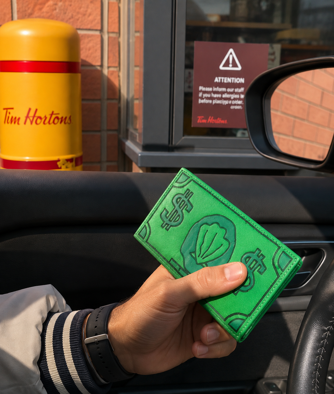 Spongebob Pay Card Holder ( GREEN )